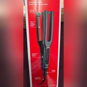 Revlon Black and Copper Hair Straightener with Smart Heat System